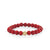 Men's Collection Gold & Diamond Hamsa Bead on Red Sea Bamboo