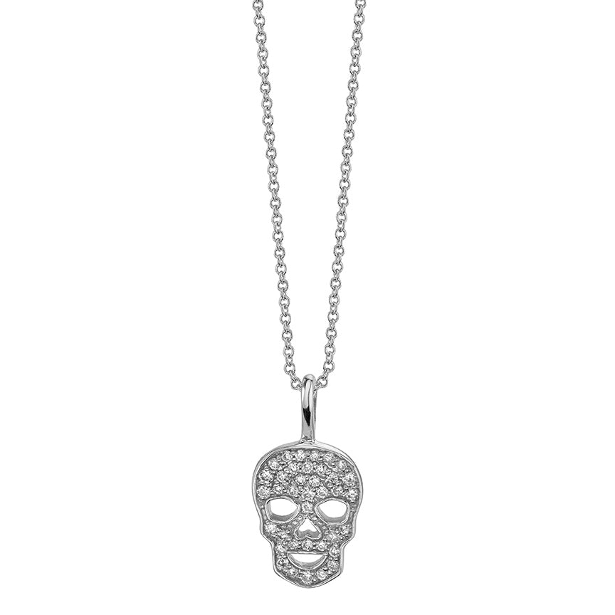 Men's Collection Gold & Diamond Mini Skull Charm - Sydney Evan Fine Jewelry