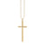 Men's Collection Gold & Diamond Large Pyramid Spike Cross Charm