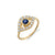 Gold & Pave Diamond Extra-Large Evil Eye Ring