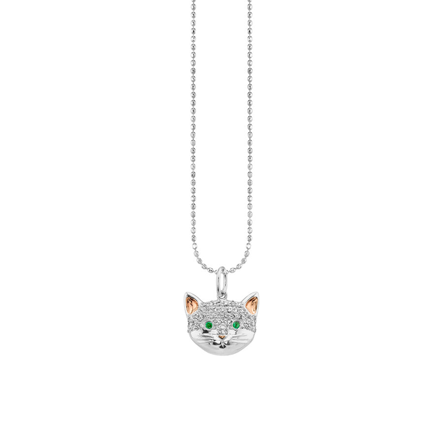 Gold & Diamond Cat Charm - Sydney Evan Fine Jewelry
