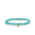 Kids Collection Gold & Diamond Baby Heart on Turquoise