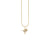 Kids Collection Gold & Diamond Tiny Hummingbird Charm Necklace