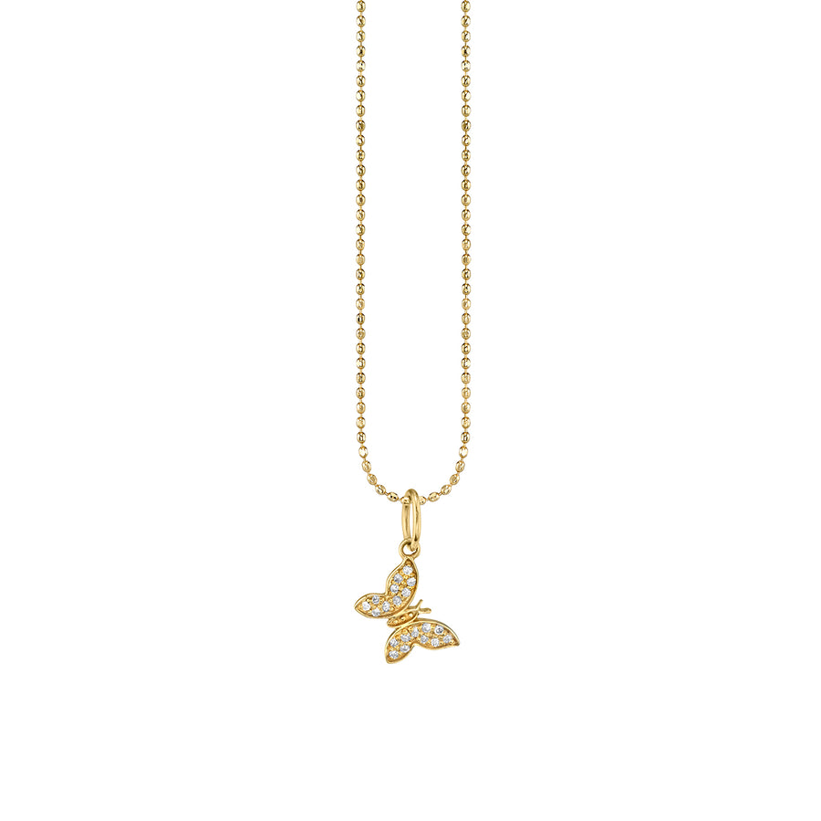 Kids Collection Gold & Diamond Tiny Butterfly Necklace - Sydney Evan Fine Jewelry