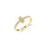 Gold & Diamond Perched Marquise Eye Eternity Ring