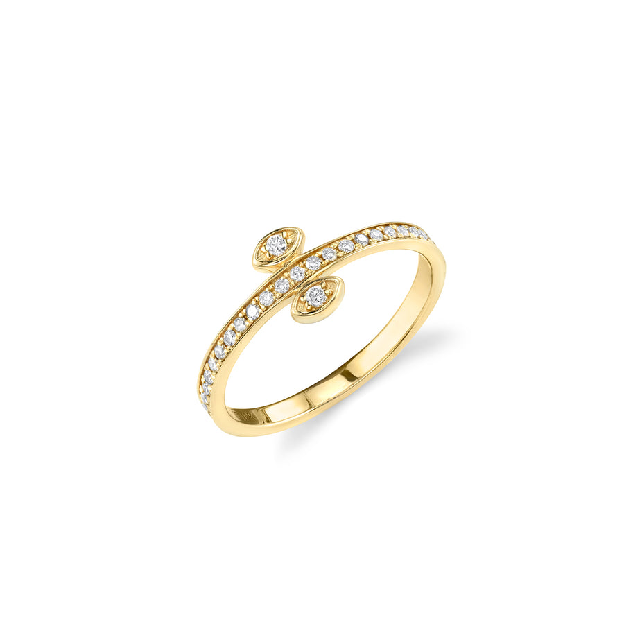 Gold & Diamond Perched Marquise Eye Eternity Ring - Sydney Evan Fine Jewelry