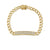 Gold & Diamond Id Bar Bracelet