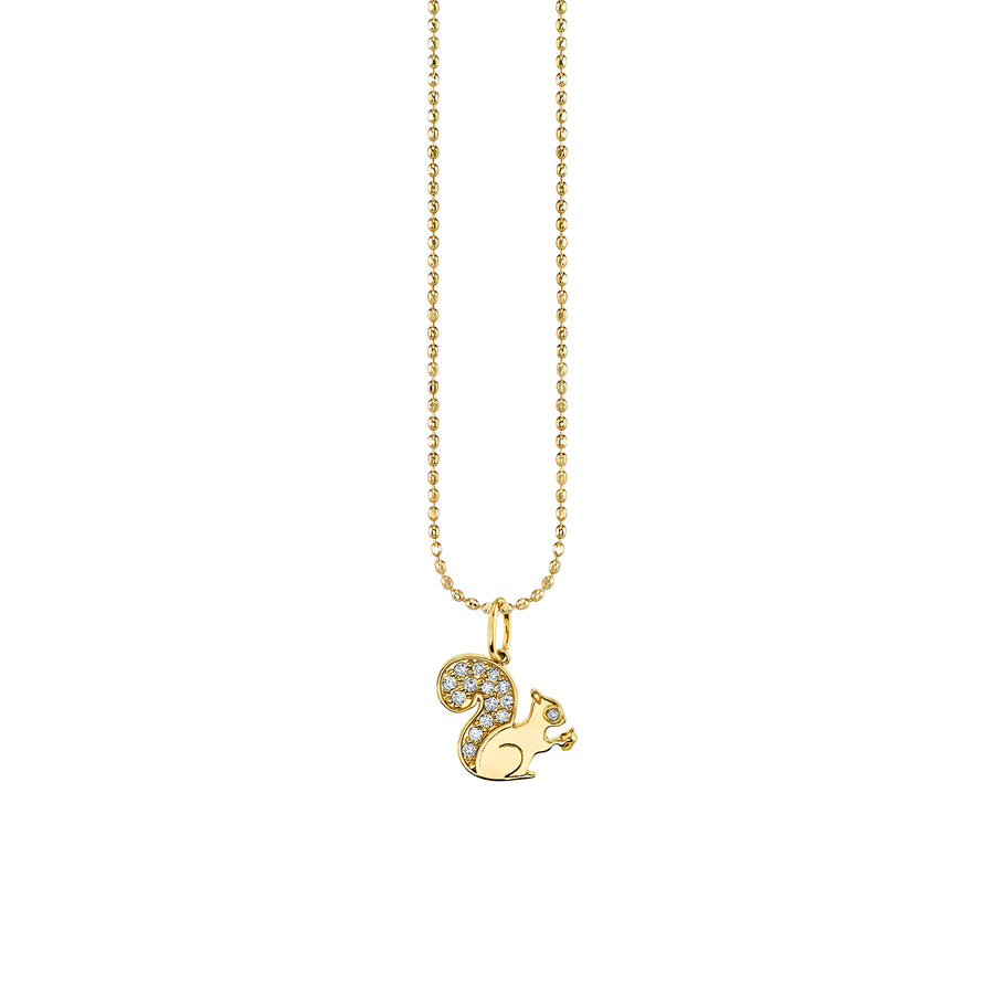 Gold & Diamond Small Squirrel Charm - Sydney Evan Fine Jewelry