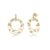Gold & Diamond Cocktail Wire Statement Earrings