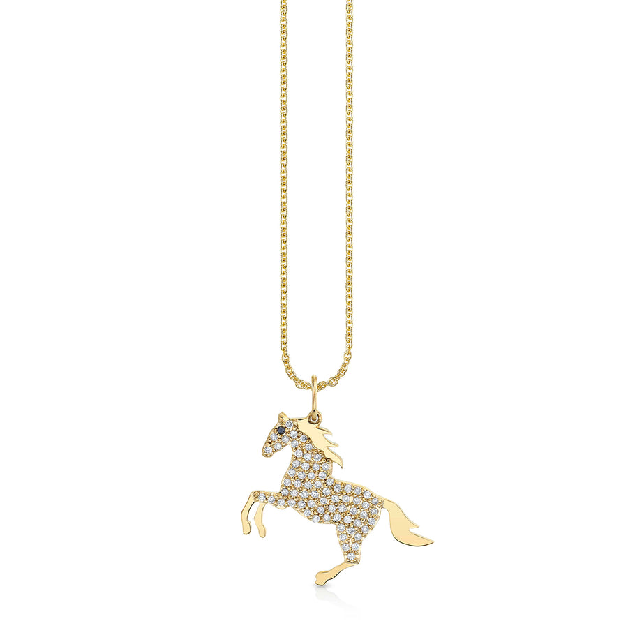 Gold & Diamond Horse Charm - Sydney Evan Fine Jewelry