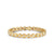 Gold & Diamond Small  Fluted Tennis Bracelet
