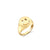 Pure Gold Happy Face Signet Ring