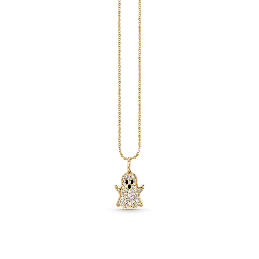 Gold & Diamond Ghost Charm - Sydney Evan Fine Jewelry