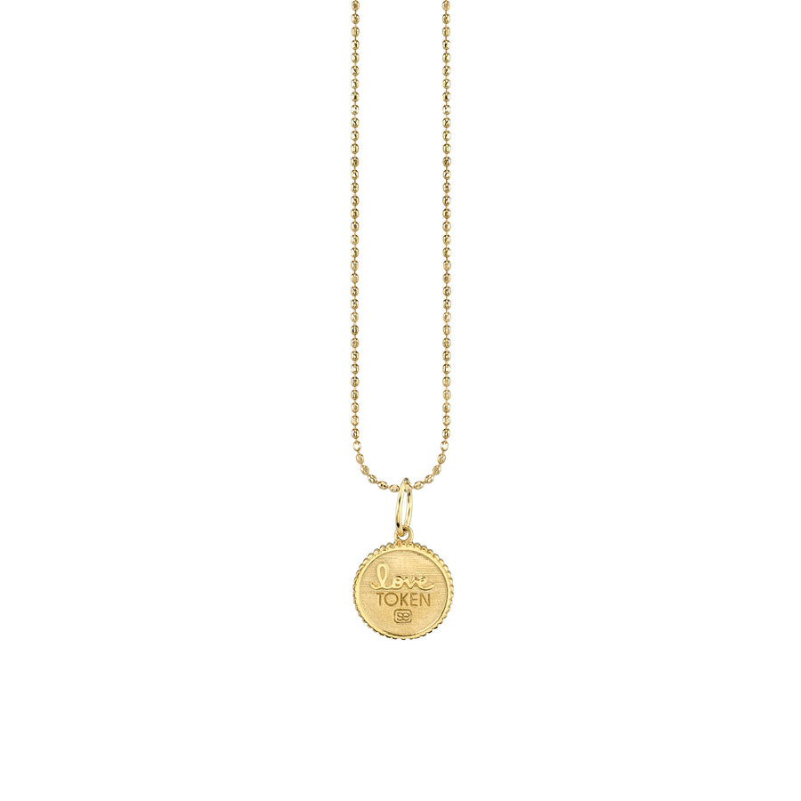 Gold & Diamond Small Marquise Eye Coin Charm - Sydney Evan Fine Jewelry