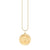 Gold & Diamond Small Luck Coin with Rays Charm