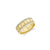 Gold & Diamond Icon Ring Band