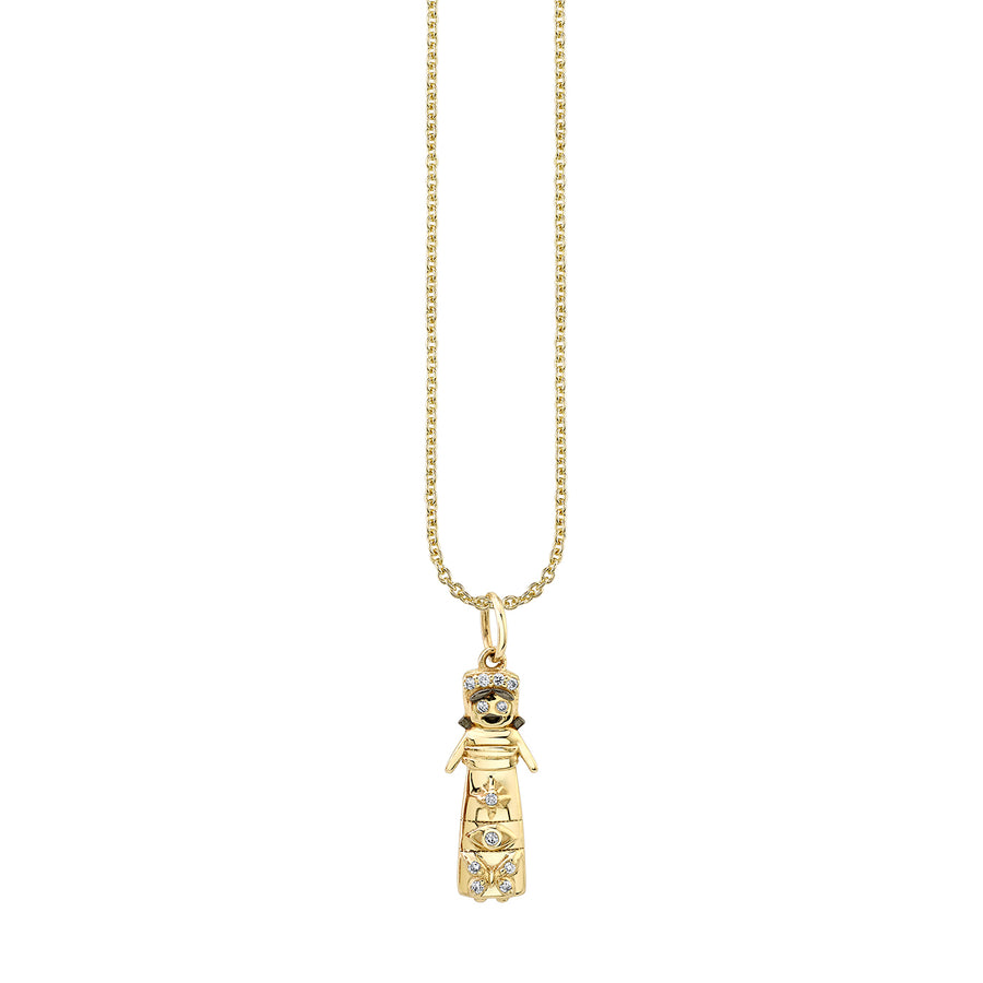 Gold & Diamond Rosanna Doll Charm - Sydney Evan Fine Jewelry