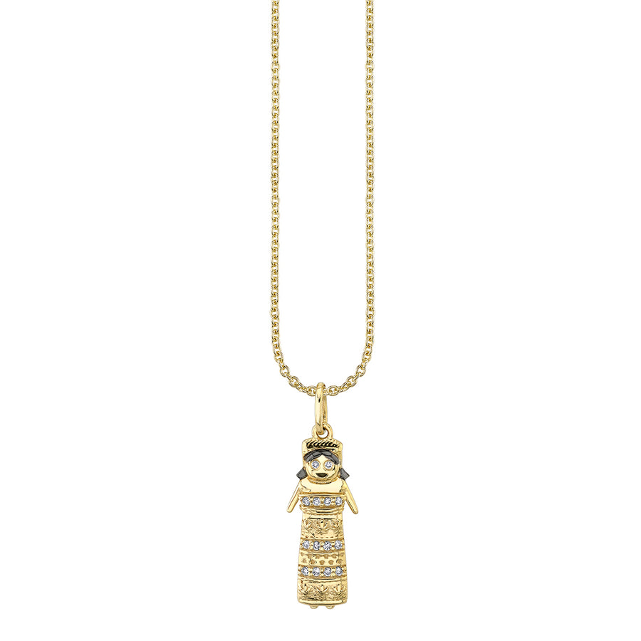 Gold & Diamond Carina Doll Charm - Sydney Evan Fine Jewelry
