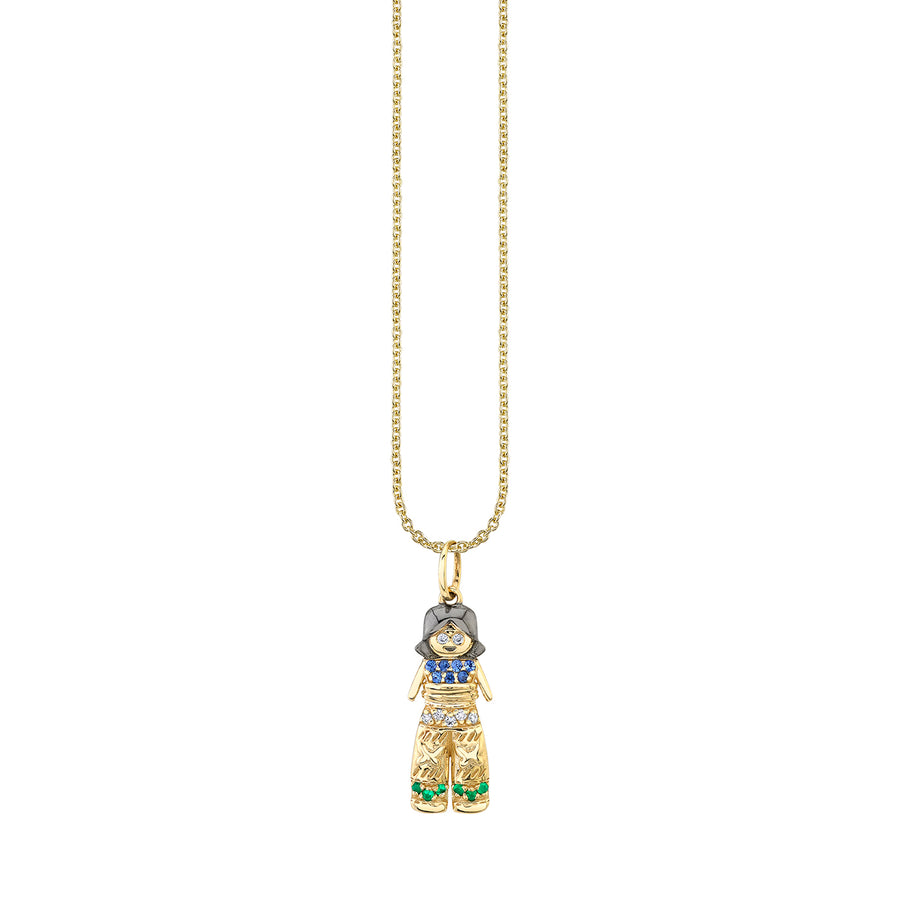 Gold & Multicolor Gemstone Alejandra Doll Charm - Sydney Evan Fine Jewelry