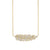 Gold & Diamond Large Feather Necklace