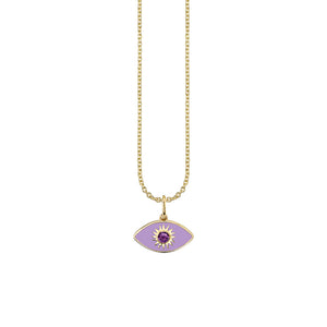 Sydney Evan Women's 14K Gold, Diamond & Amethyst Lilac Charm Necklace