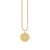 Gold & Diamond Large Libra Zodiac Medallion