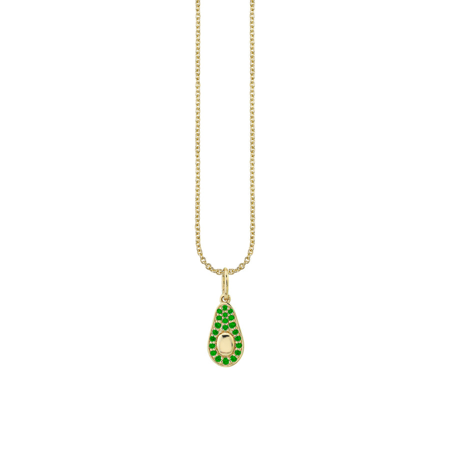 Gold & Emerald Avocado Charm - Sydney Evan Fine Jewelry