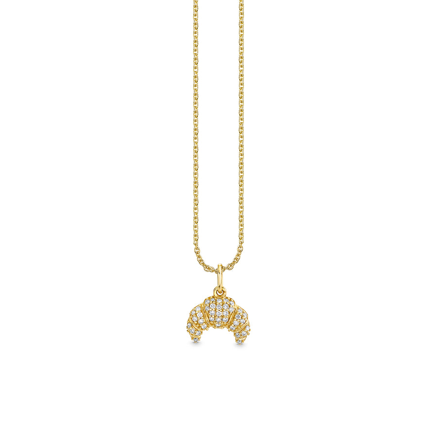 Gold & Diamond Croissant Charm Charm - Sydney Evan Fine Jewelry
