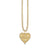 Gold & Diamond Heart Tricon Charm