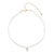 Kids Collection Gold & Diamond Heart Mother of Pearl Necklace