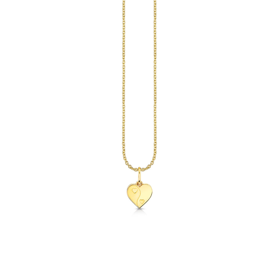 14K Gold Diamond Yin & Yang Necklace Charm