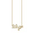 Gold & Diamond Small Custom Script Hummingbird Icon Necklace