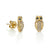 Gold & Diamond Owl Studs