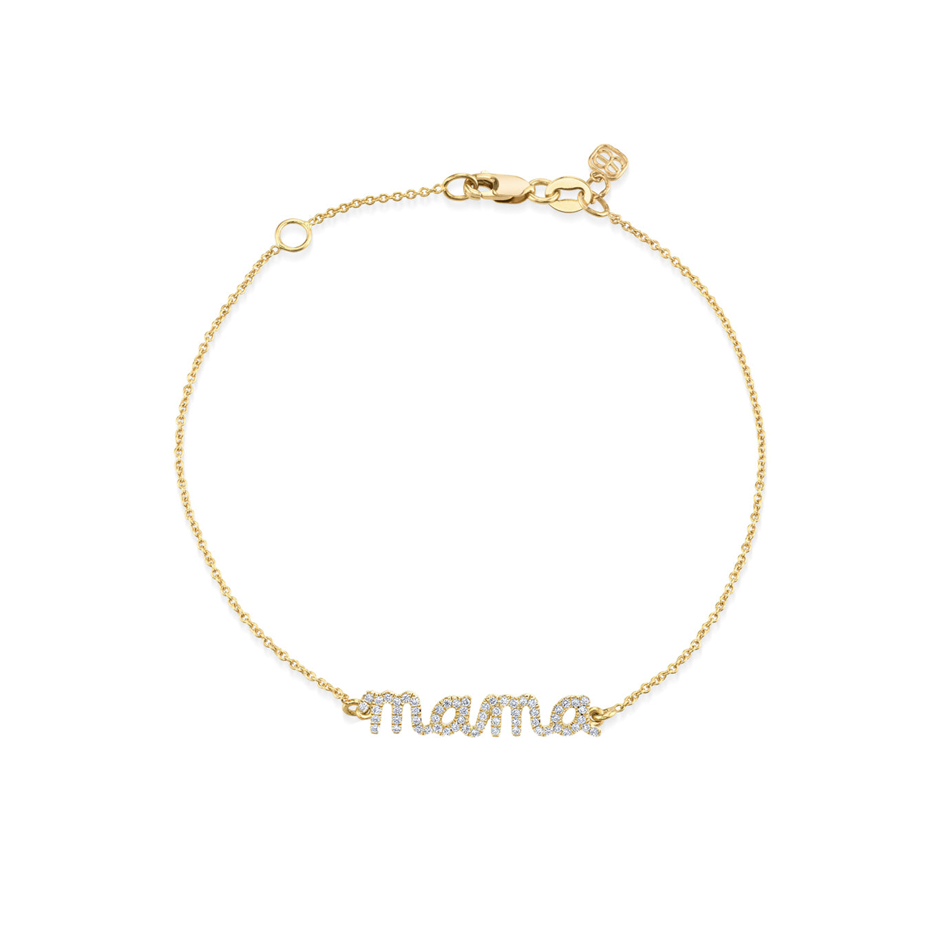 Mama & Mini Diamond Bracelet Set 14K White Gold / Adult & Baby (4-5in)