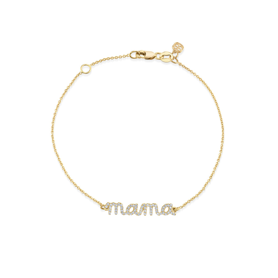 Gold & Diamond Mama Bracelet - Sydney Evan Fine Jewelry