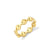 Pure Gold Evil Eye Link Eternity Ring
