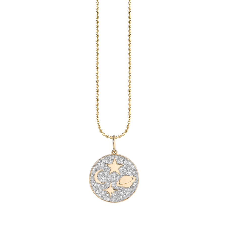 Gold & Diamond Celestial Tableau Charm - Sydney Evan Fine Jewelry