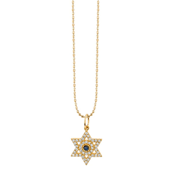 Gold & Diamond Star of David Charm - Sydney Evan Fine Jewelry