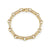 Gold & Diamond Large Rectangle Link Bracelet