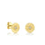 Gold & Diamond Small Marquise Eye Coin Stud