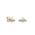 Kids Collection Gold & Diamond Flying Saucer Stud