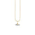 Kids Collection Gold & Diamond Flying Saucer Charm Necklace