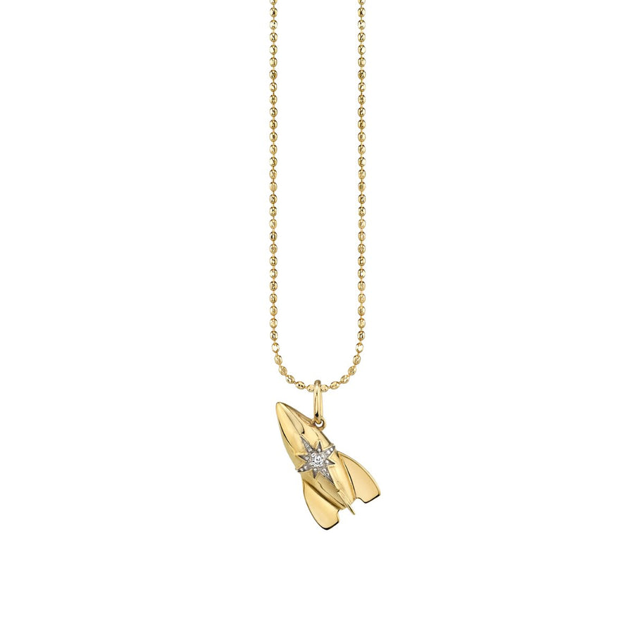 Gold & Diamond Rocket Charm - Sydney Evan Fine Jewelry