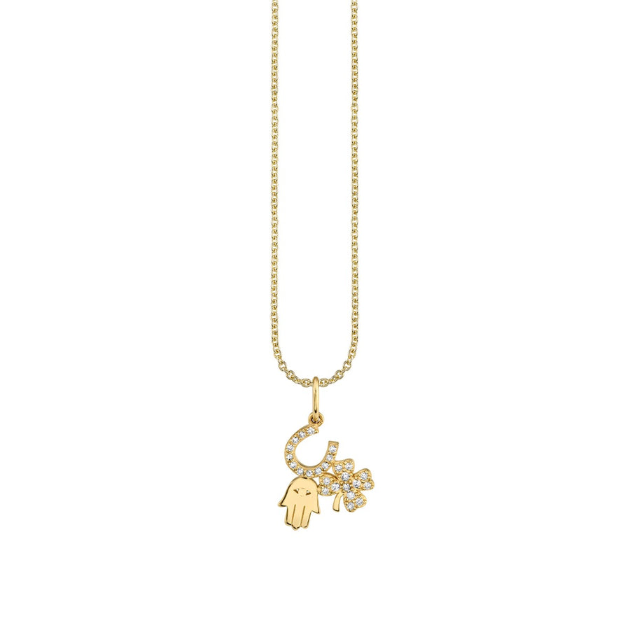 Gold & Diamond Luck and Protection Charm - Sydney Evan Fine Jewelry