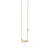 Gold Plated Sterling Silver Hope Necklace with Bezel Set Diamond