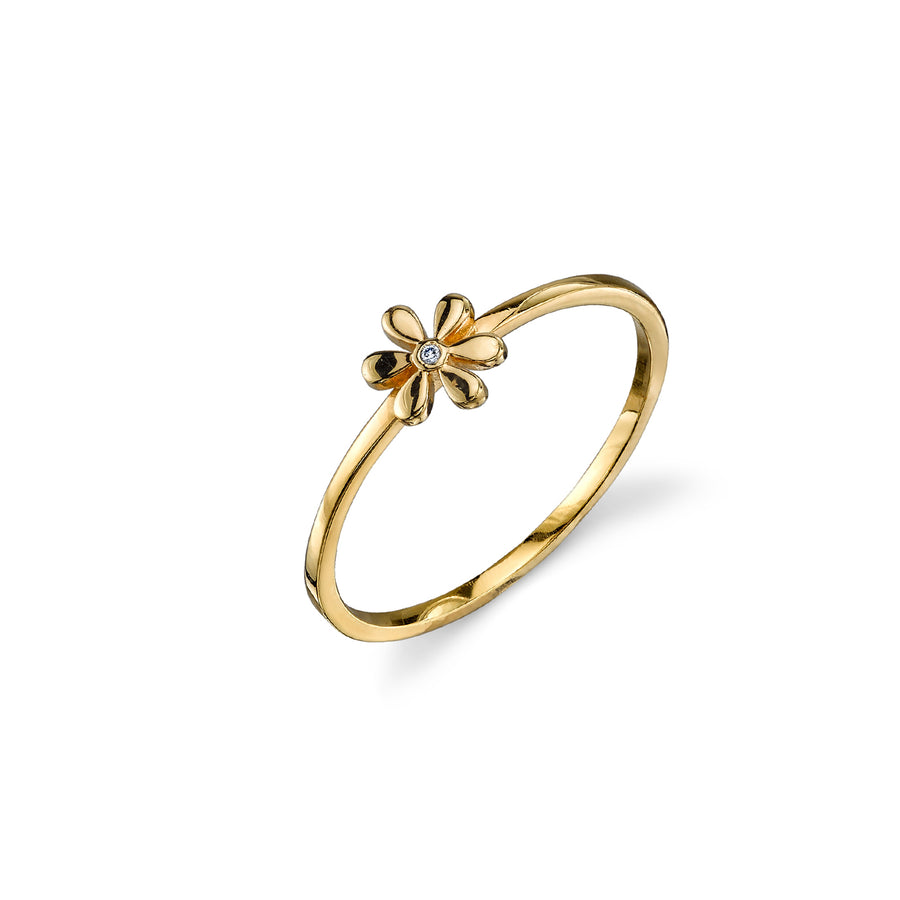 Gold Plated Sterling Silver Daisy Ring - Sydney Evan Fine Jewelry