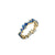 Gold & Sapphire Cocktail Eternity Ring