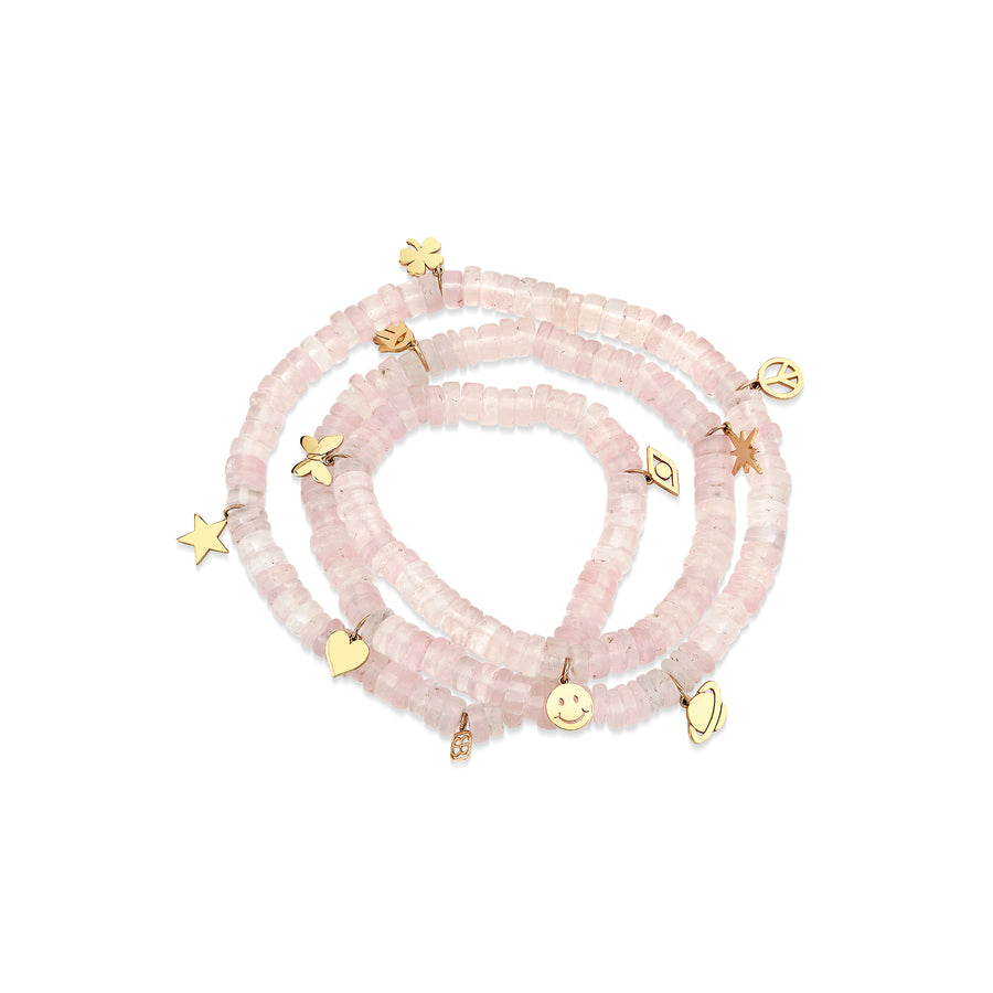 Pure Gold Tiny Multi-Charm Wrap Bracelet - Sydney Evan Fine Jewelry