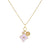 Gold & Diamond Moroccan Flower Cupid Necklace