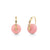 Gold & Diamond Marquise Eye Pink Opal Earrings